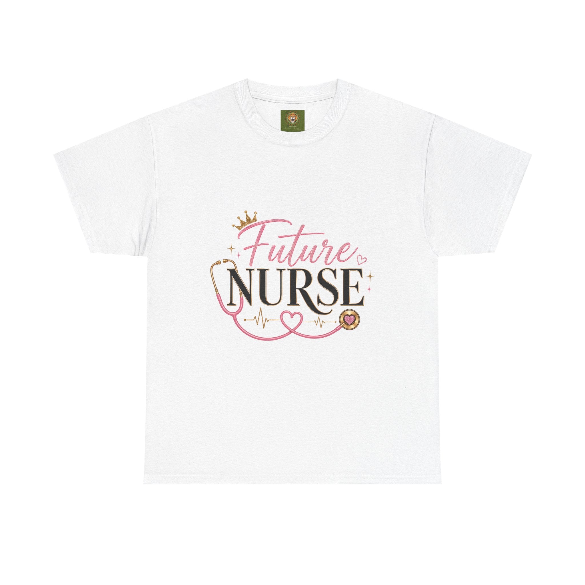 Future Nurse T-Shirt — Cute Pink Stethoscope Nursing Student Tee