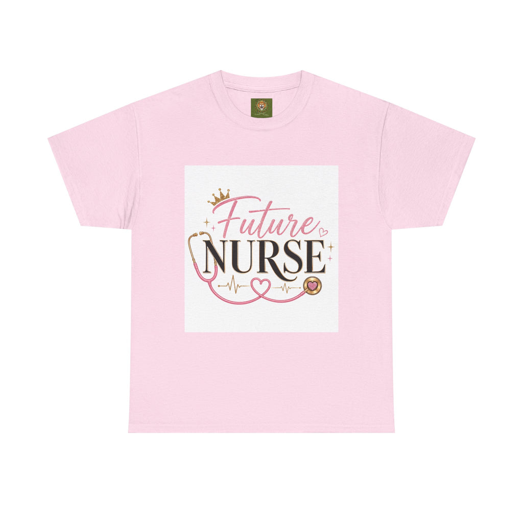 Future Nurse T-Shirt — Cute Pink Stethoscope Nursing Student Tee