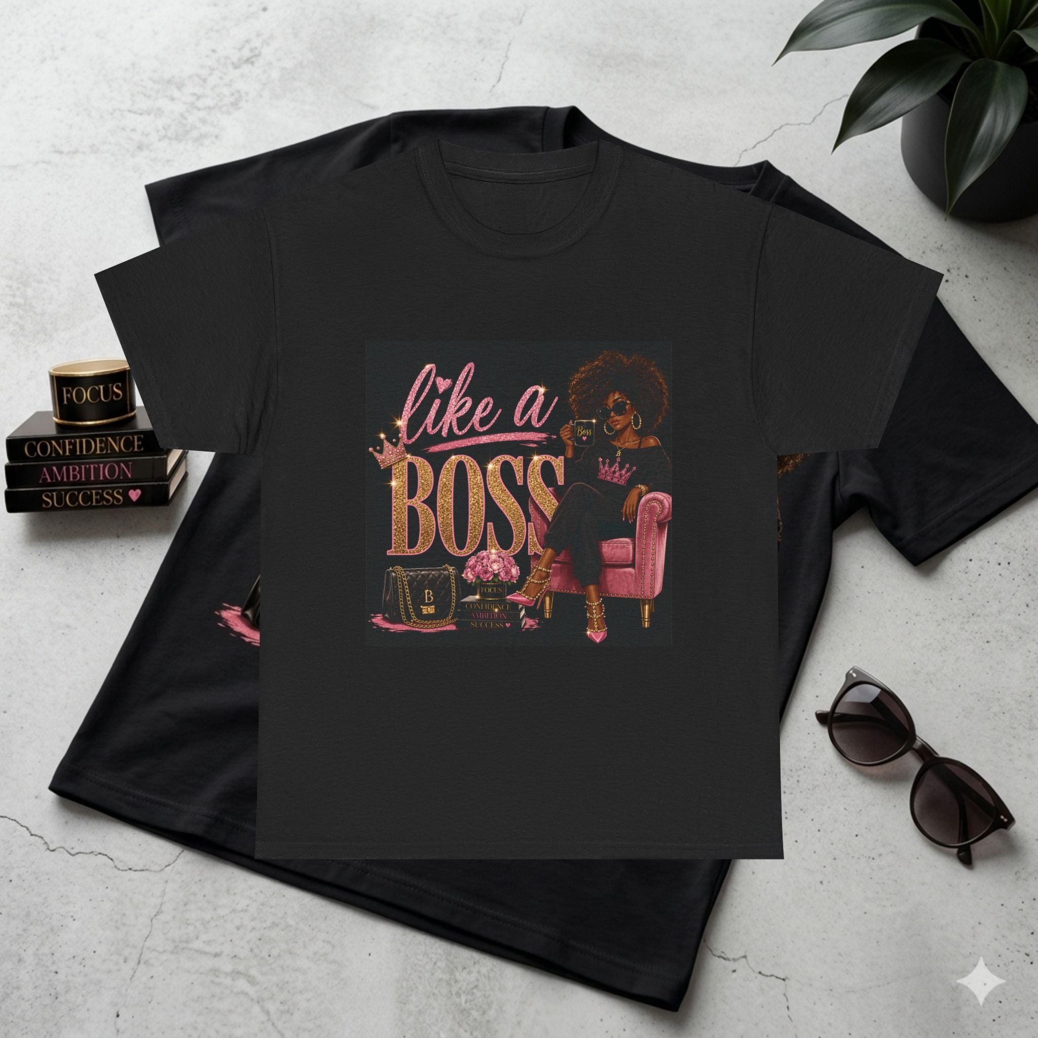 Like A Boss Tee — Empowering Afrocentric Graphic T‑Shirt