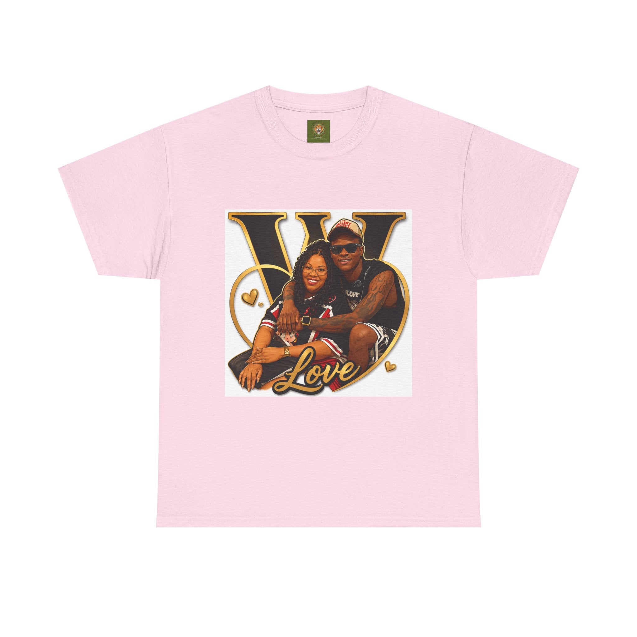 W Love Photo Tee — Personalized The Agidahs Heart Portrait T-Shirt