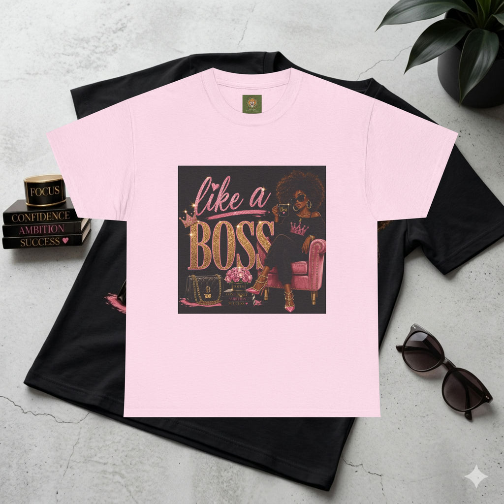 Like A Boss Tee — Empowering Afrocentric Graphic T‑Shirt