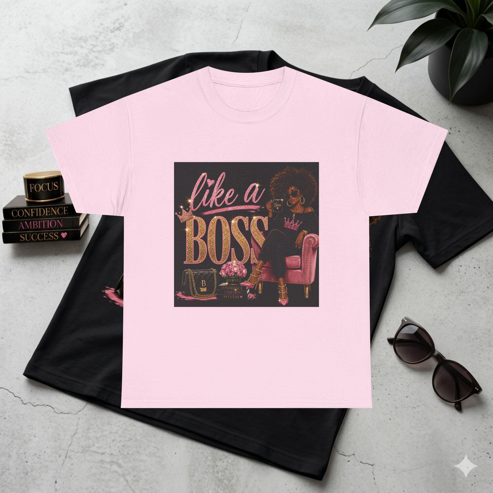 Like A Boss Tee — Empowering Afrocentric Graphic T‑Shirt
