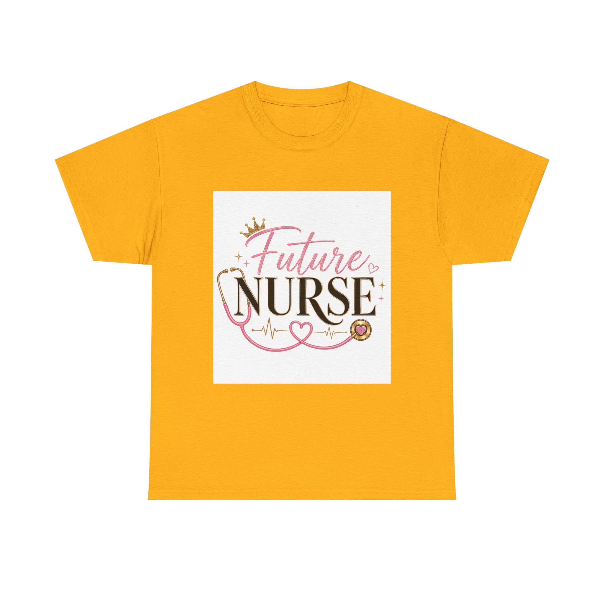Future Nurse T-Shirt — Cute Pink Stethoscope Nursing Student Tee