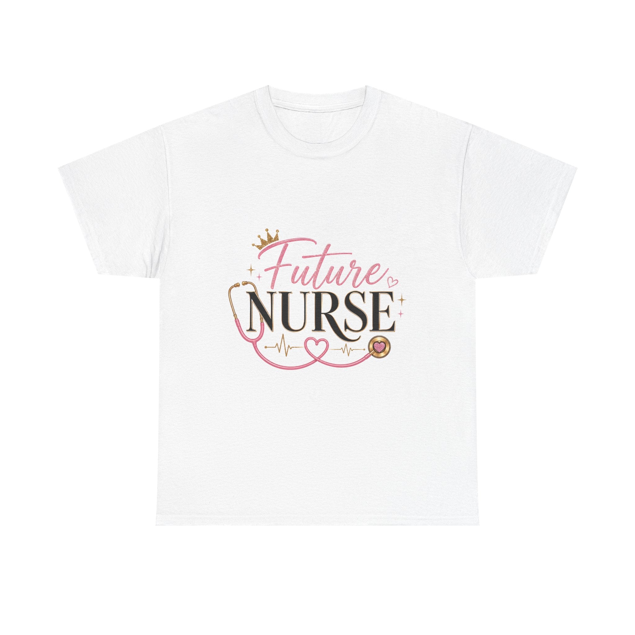 Future Nurse T-Shirt — Cute Pink Stethoscope Nursing Student Tee