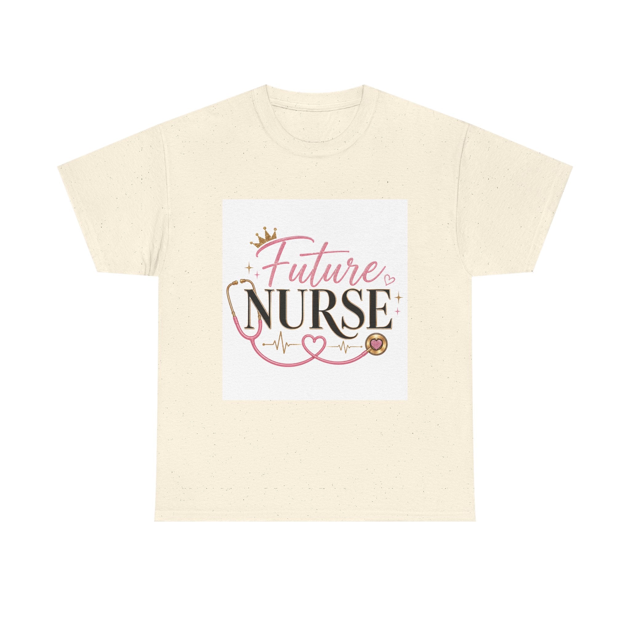 Future Nurse T-Shirt — Cute Pink Stethoscope Nursing Student Tee