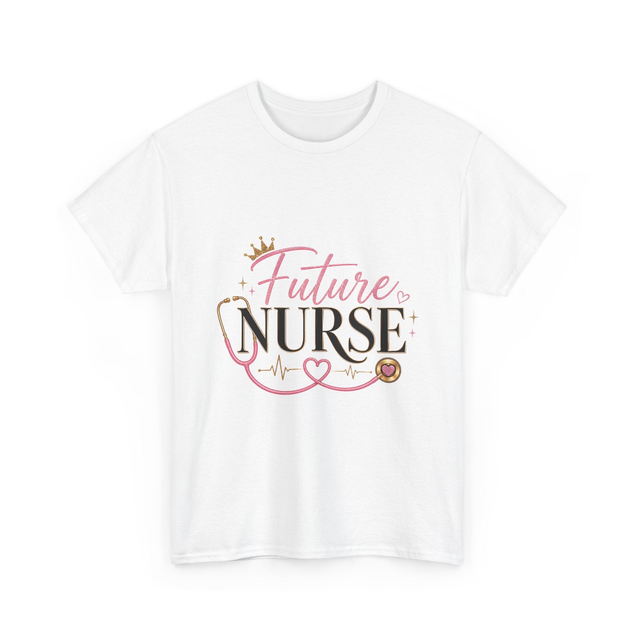 Future Nurse T-Shirt — Cute Pink Stethoscope Nursing Student Tee
