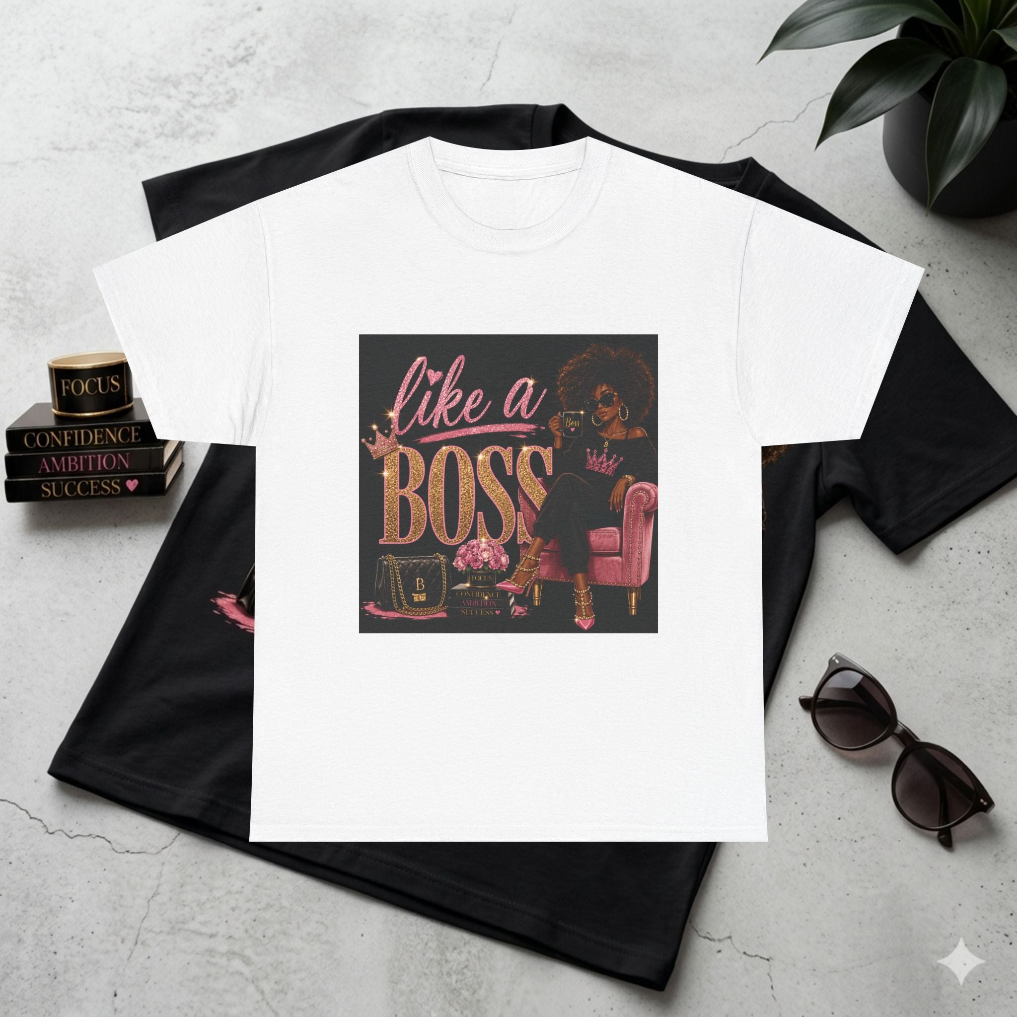 Like A Boss Tee — Empowering Afrocentric Graphic T‑Shirt