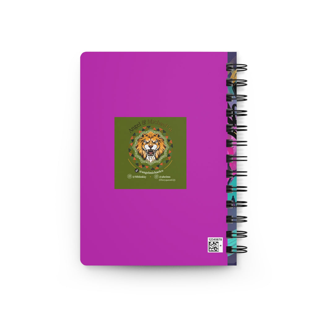 EfizzyQueen Spiral Notebook — "Boss Energy, Built Different" Afrocentric Girl Power Journal
