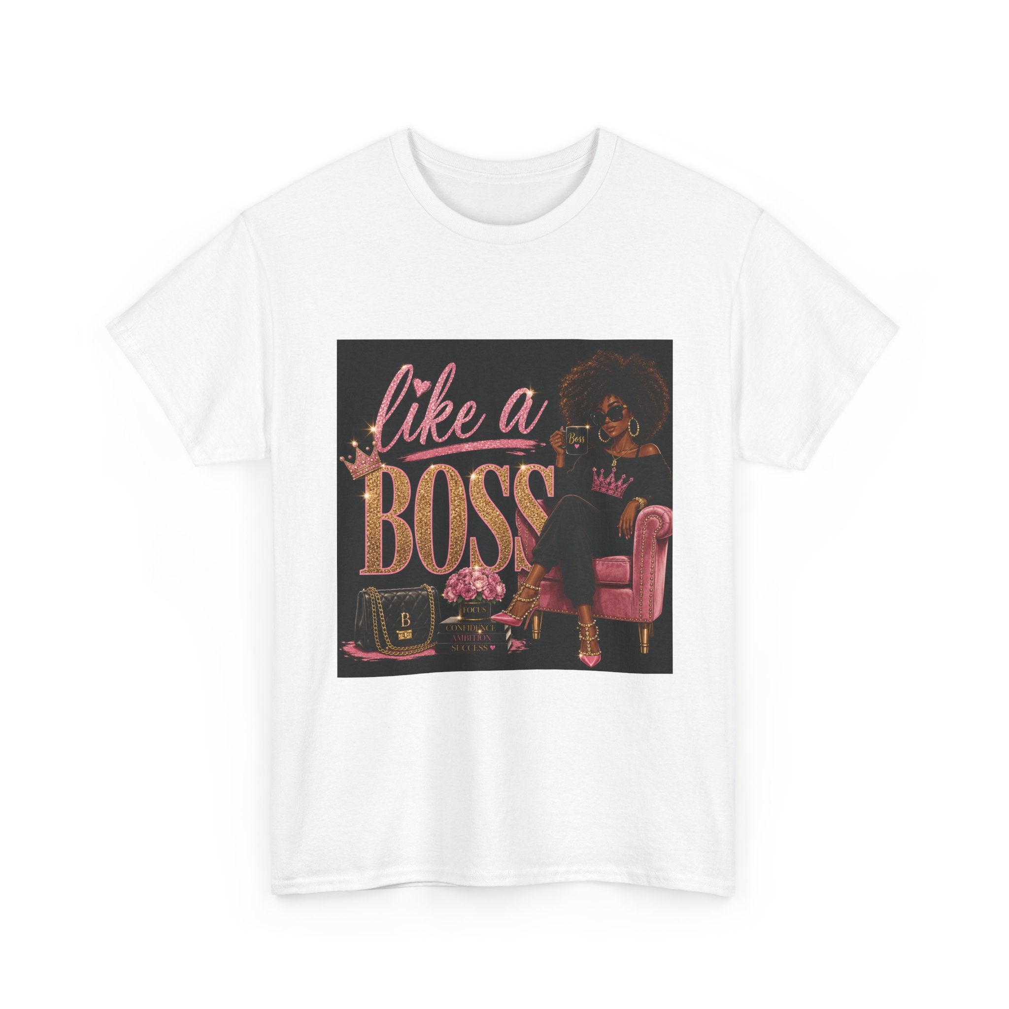 Like A Boss Tee — Empowering Afrocentric Graphic T‑Shirt